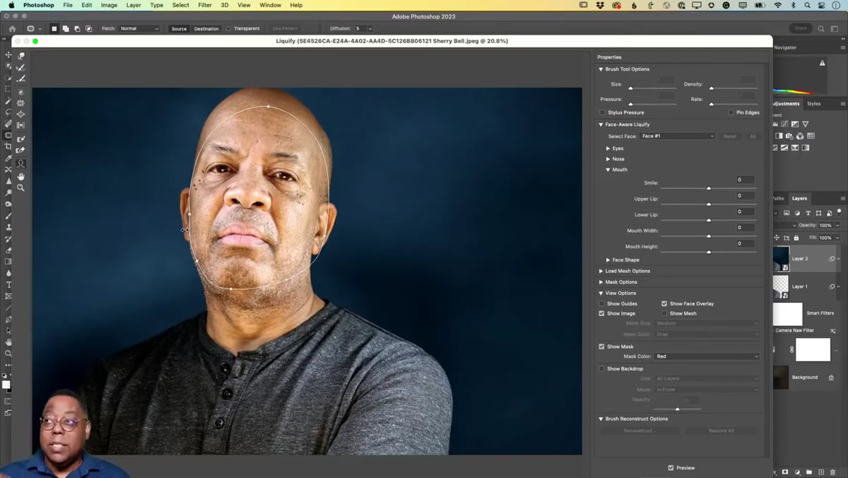 Camera Raw or Properties panel showing Texture and Clarity sliders