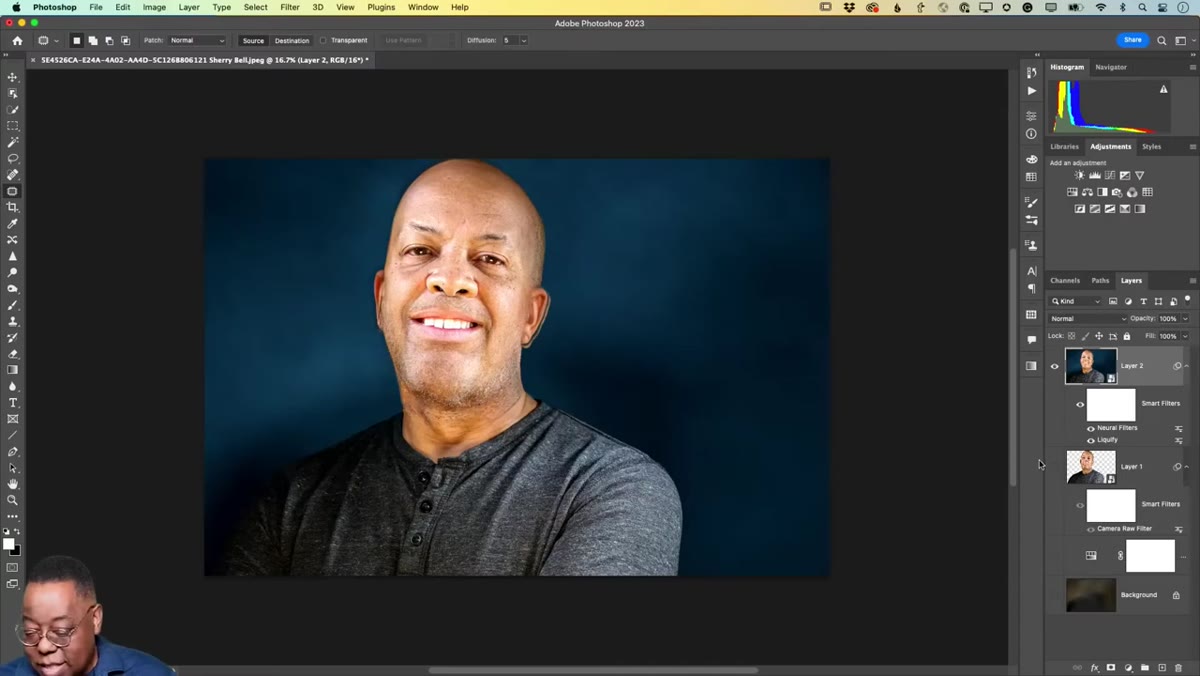 Adding a layer mask to the Neural Filter output layer