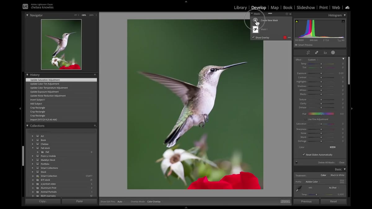 Creating a second subject mask for foreground adjustments