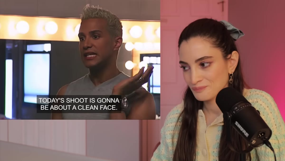 Mr. J briefing models on the bare-skin shoot concept