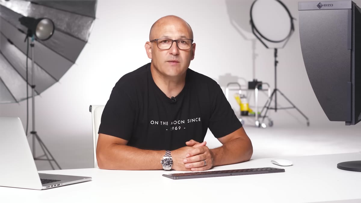 Studio setup showing parabolic light illuminating subject without spilling onto background